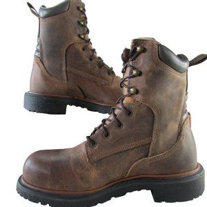 Red Wing Shoes Men's Lace Up 8" Steel Toe Leather Work Boots - 2203